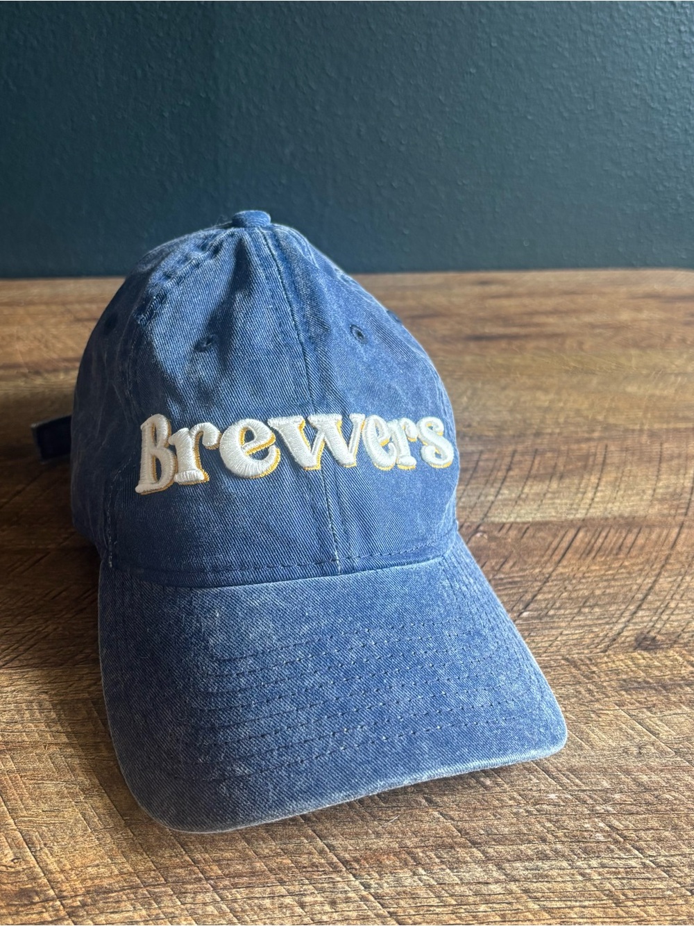 Milwaukee Brewers Embroidered Denim Baseball Cap